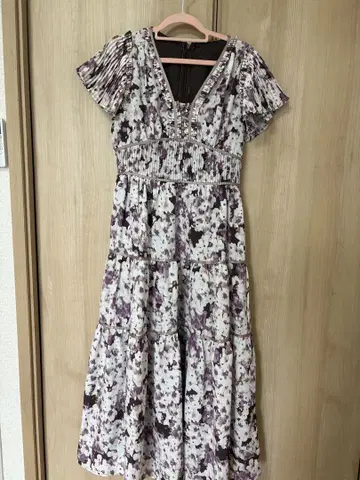 Herlipto 꽃 프린트 맥시 길이 원피스