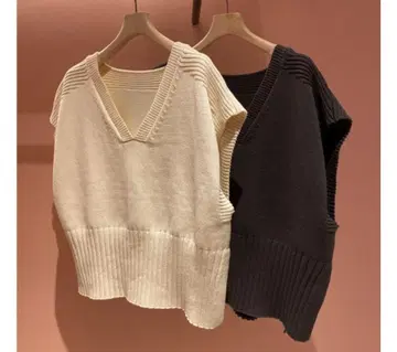 BEAMS BOY 5게이지 빅 레드 크로스 베스트 화이트