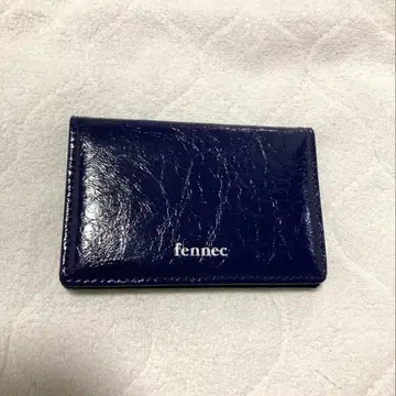 fennec CRINKLE SOFT CARD CASE NAVY BLUE