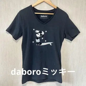 daboro 미키 티셔츠 디즈니 블랙 콜라보