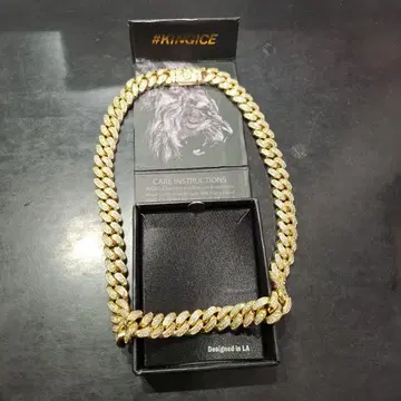 KING ICE 골드 체인 팔찌