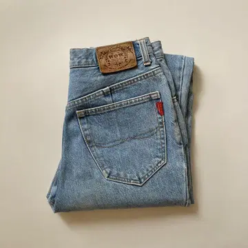 와우 데님 팬츠 라이트 블루 80년대 90년대
