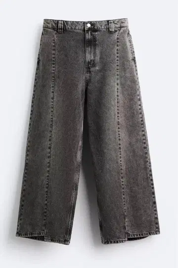 즉시 완판 아이템 ZARA 심 디테일 배기 데님 팬츠 38