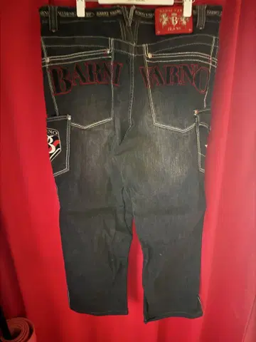 BARNO 다크 블루 데님 팬츠
