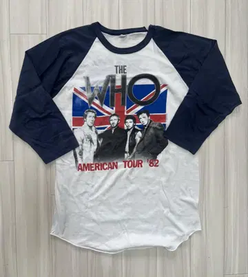THE WHO 80년대 라그란 티셔츠 빈티지 희귀 밴드 티셔츠