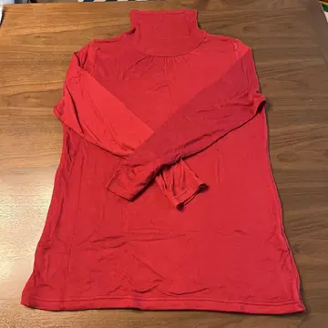 Provador 장소 소매 톱스 빨강 하이넥 3L