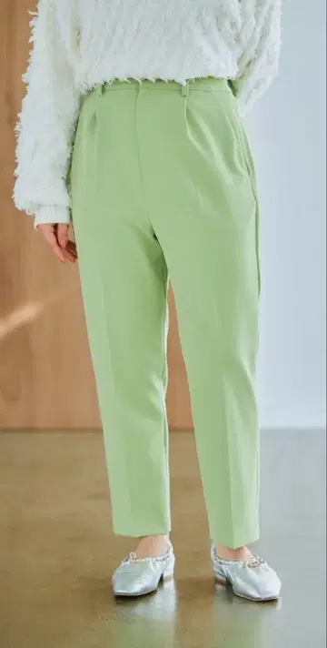 cohina 더블 크로스 워셔블 테이퍼드 팬츠 regular XS