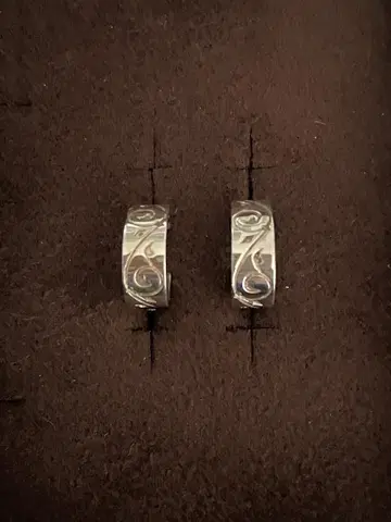 VENDOME(바 아오야마) 실버 조각 귀걸이