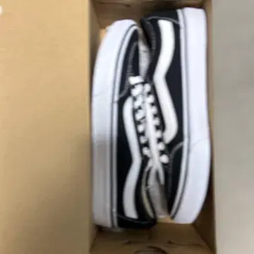 VANS V362 스니커즈 블랙/화이트 27.5cm