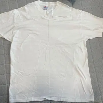 90년대 2000년대 헤인즈 무지 티셔츠 XL 화이트