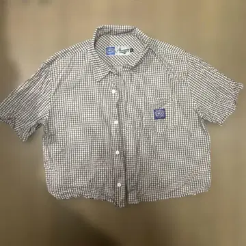 Always 반팔 체크 셔츠 XL