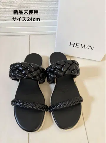 미사용 새상품 HEWN 플랫 샌들