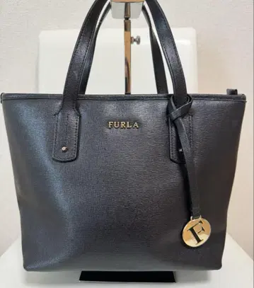 새상품급 FURLA 훌라 토트백 가죽 블랙 미니