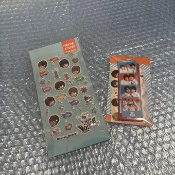 나니와 남자 포토 카드 세트 푹신한 스티커