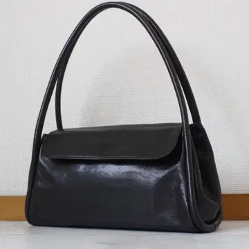 DRIES VAN NOTEN 가죽 토트백 어깨에 걸 수 있는 블랙