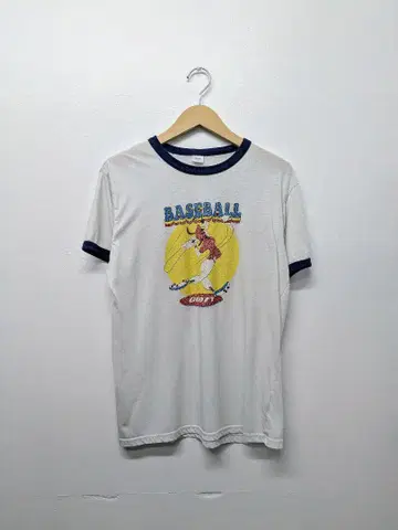Disney Ringer Tee Goofy Baseball Print