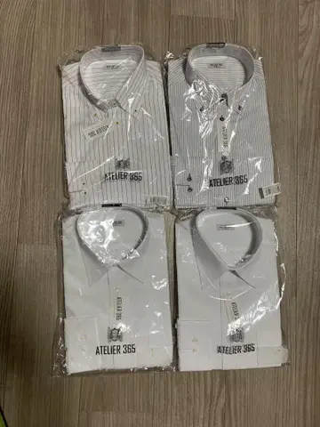 아틀리에 365 장소매 셔츠 4장 세트
