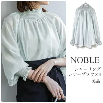 NOBLE 노블 [새상품급] 셔링 시어 블라우스 3