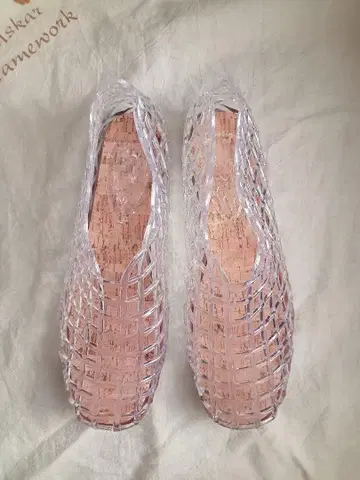 젤리 슈즈 샌들 38 24cm 24.5cm 고무 투명