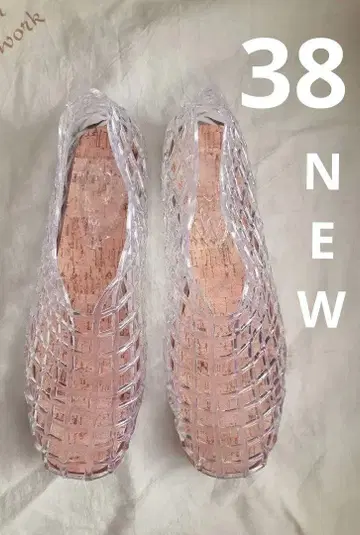 젤리 슈즈 샌들 38 24cm 24.5cm 고무 투명