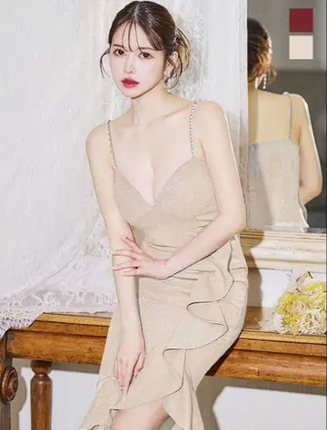 주얼리 슬리브리스 타이트 드레스
