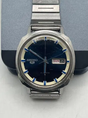 SEIKO 5 오토매틱 손목시계 다크 블루 6119-6040