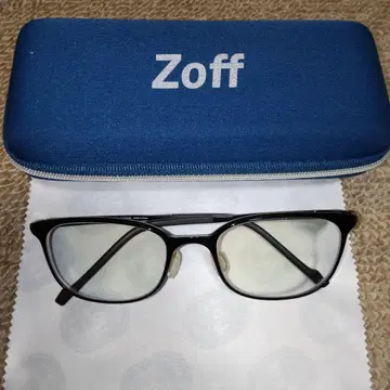 Zoff SMART 블랙 안경 케이스 포함