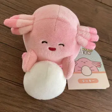 뿅 하고 쳐다보는 봉제 인형 럭키