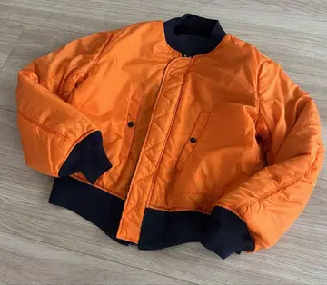 미국제 90s ALPHA MA-1 네이비 L 구제 의류