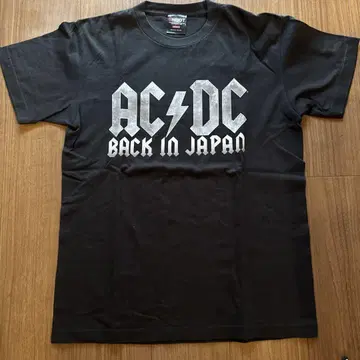 AC/DC 뒷면 프린트 티셔츠 M