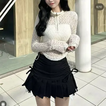 yilon 이론 Blossom lace tops white