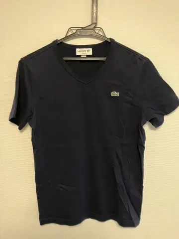 라코스테(LACOSTE) 티셔츠 네이비 XS(미국 사이즈)