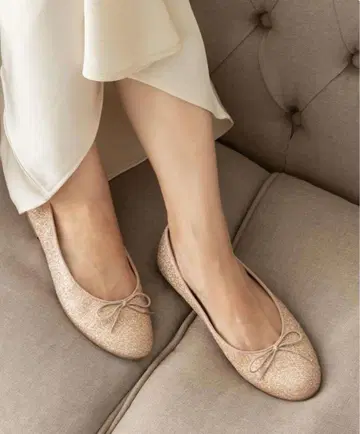 RANDA 리본 발레 신발 스파클링 23.5cm
