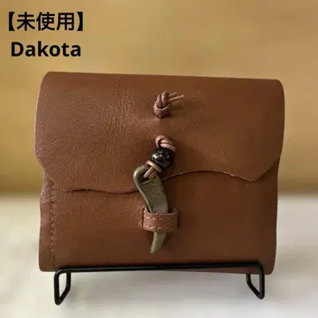 [미사용] 쿠17 Dakota 다코타 가죽 지갑 브라운 소가죽 남녀 공용