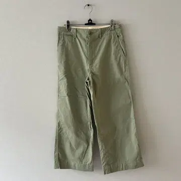 폴로 랄프 로렌 코튼 치노 크롭트 팬츠 그린