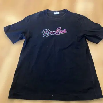 New Era 뉴에라 M 사이즈 티셔츠 컬러풀 로고