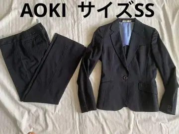 AOKI 수트 셋업 네이비 핀스트라이프 SS 5호 네이비 여름