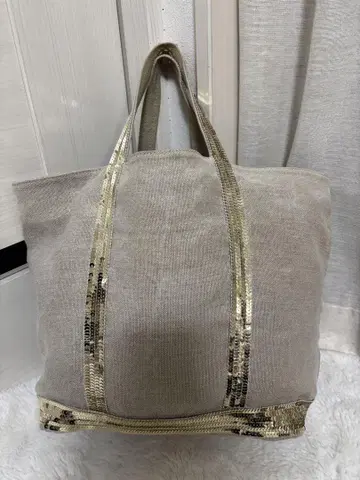 바네사브루노 토트백 베이지 린넨