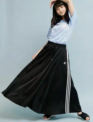 adidas originals 롱 새틴 스커트 S