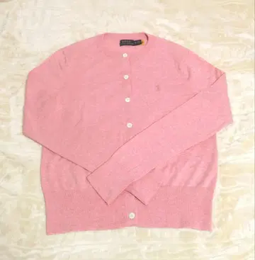 [새상품급] POLO RALPH LAUREN 코튼 블렌드 가디건 핑크