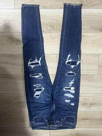 아메리칸 이글 손상된 스키니 데님