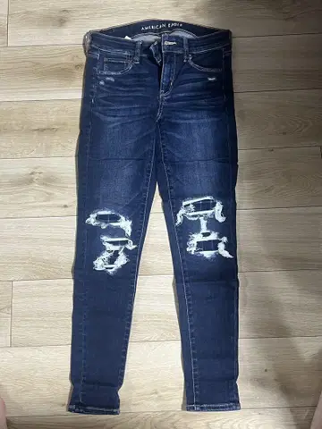AMERICAN EAGLE 스키니 데님 데미지 가공