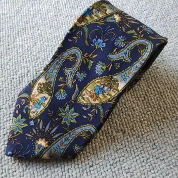 Salvatore Ferragamo 넥타이 네이비 페이즐리
