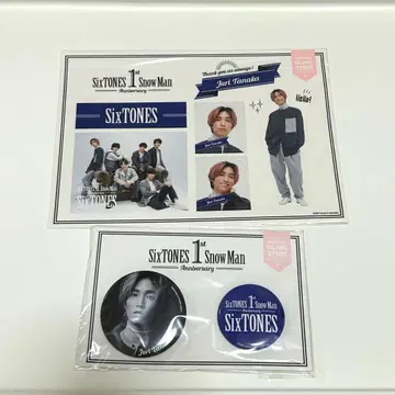 SixTONES 타나카 키 1주년 기념 캔 배지 스티커