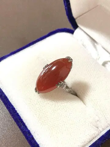 은제 천 개의 시스루 반지 빈티지 반지 쇼와 레트로