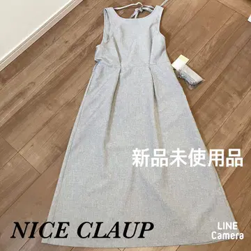 [미사용 새상품] NICE CLAUP 슬리브리스 롱 원피스 택 포함
