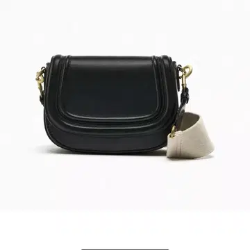 ZARA 블랙 숄더백 자수 'V'