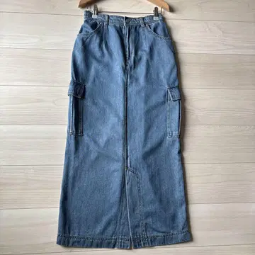 쿨 카레안 데님 스커트 M