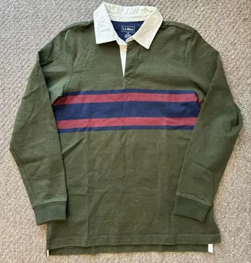llbean 럭비 피케 셔츠 라거 셔츠 M 사이즈