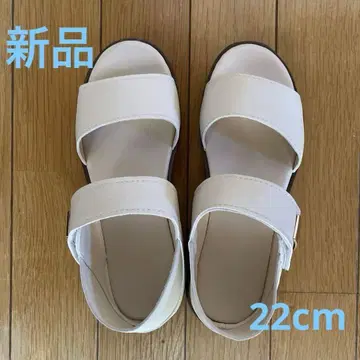 [새상품] 2Way 샌들 화이트 22cm